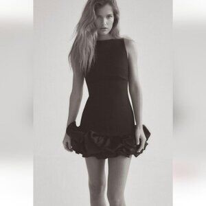 ZARA COMBINATION PUFF HEM JUMPSUIT DRESS